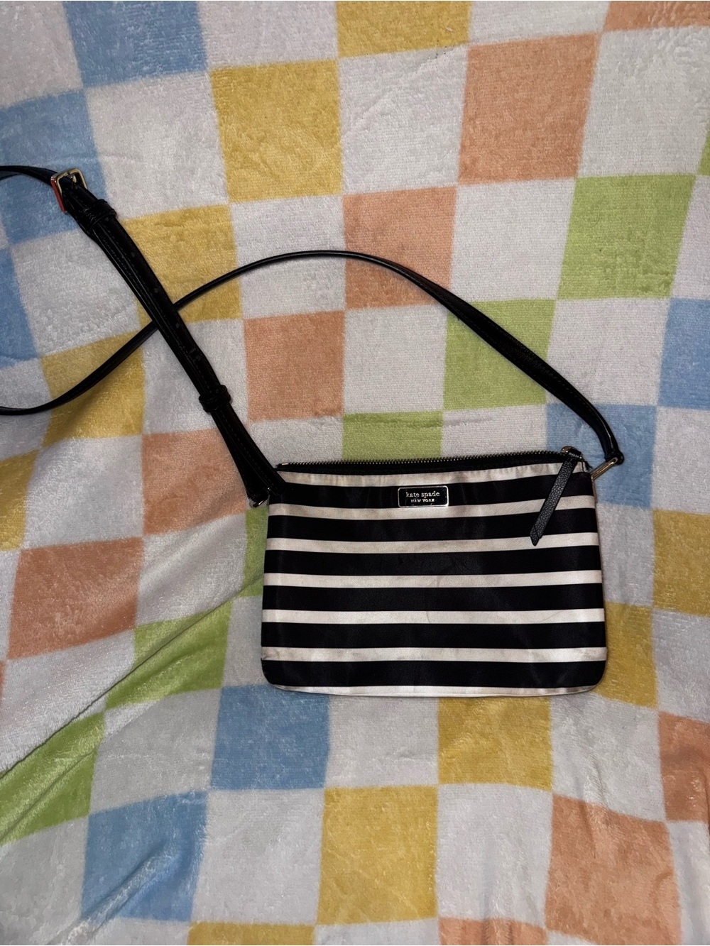 kate spade nylon Stripe Crossbody Bag